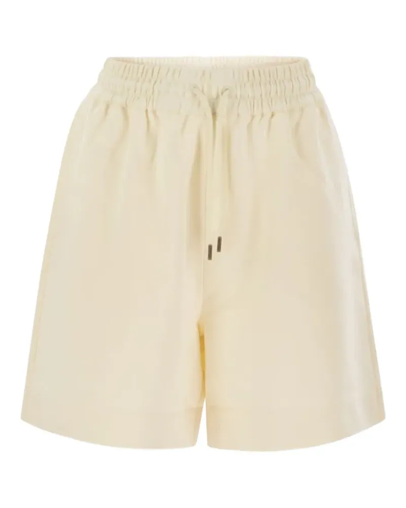 Moncler logo-patch shorts - Nude Nude