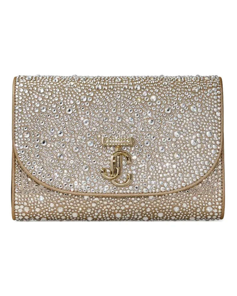 Jimmy Choo Verzierte Curve Schultertasche - Gold Gold