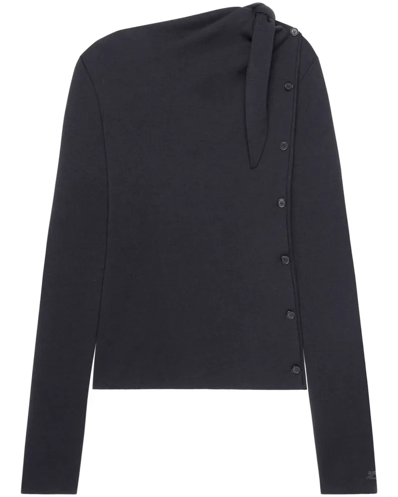 Courrèges Cardigan mit Knotendetail - Schwarz Schwarz