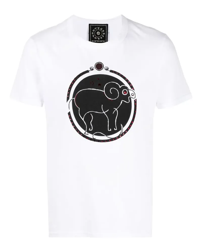 Swarovski Aries T-Shirt mit Kristallen - Weiß Weiß