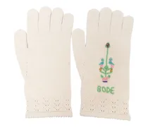 Gestrickte Handschuhe mit Logo