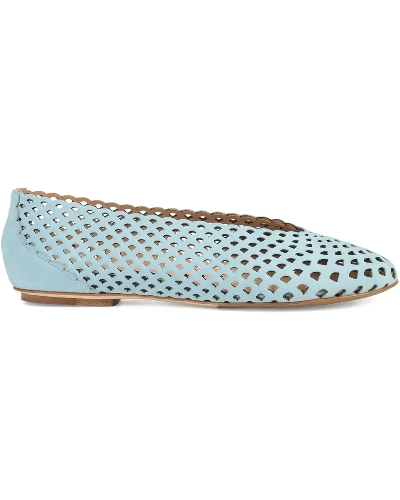 Sergio Rossi Ballerinas aus Leder - Blau Blau