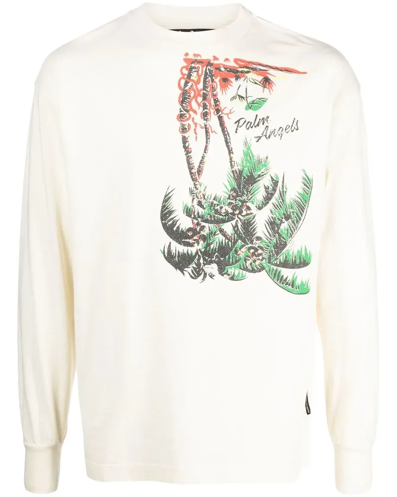 Palm Angels Sweatshirt mit grafischem Print - Nude Nude