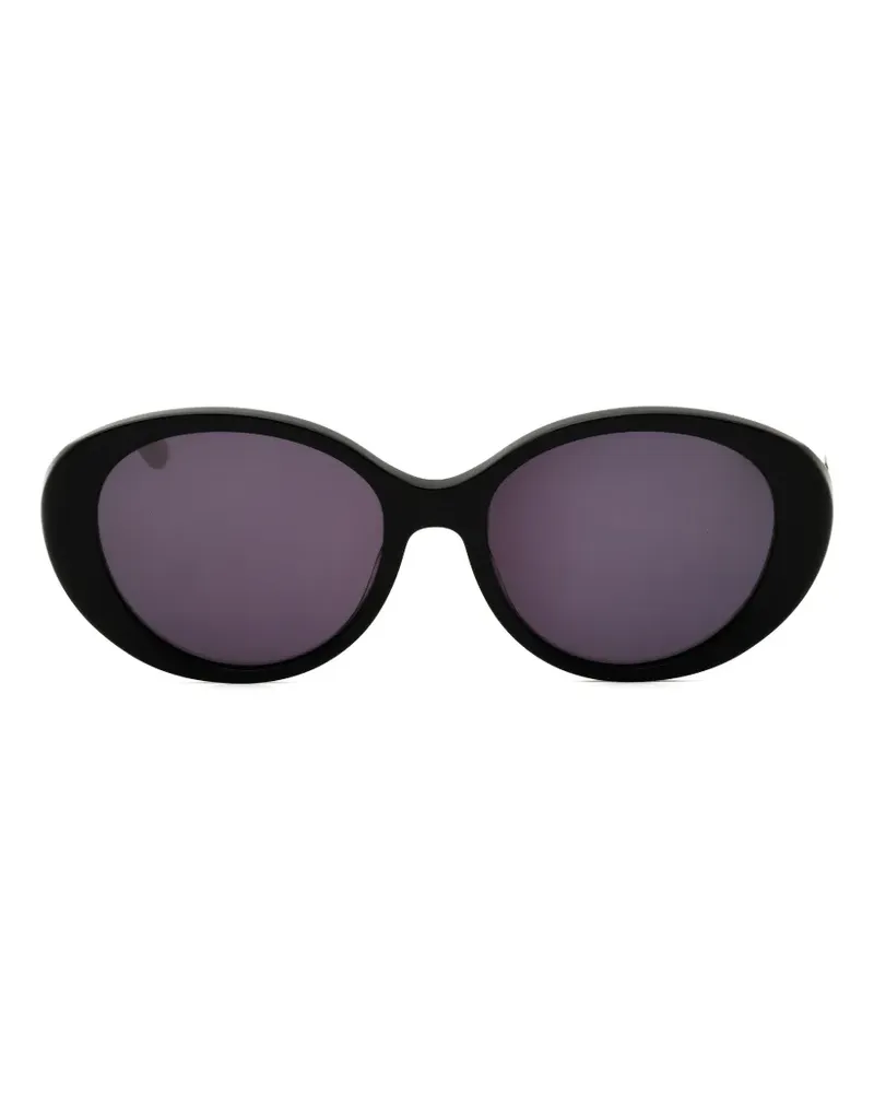 Anne Klein oval-frame sunglasses - Schwarz Schwarz