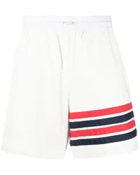 Thom Browne Joggingshorts mit Streifen Weiß