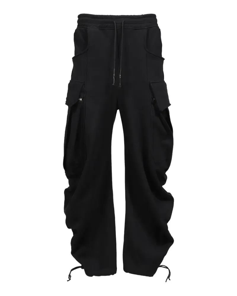 Zanone drawstring cargo-pocket track pants - Schwarz Schwarz