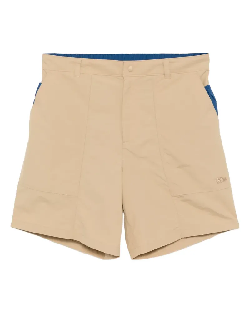 Lacoste Shorts mit Logo-Stickerei - Braun Braun