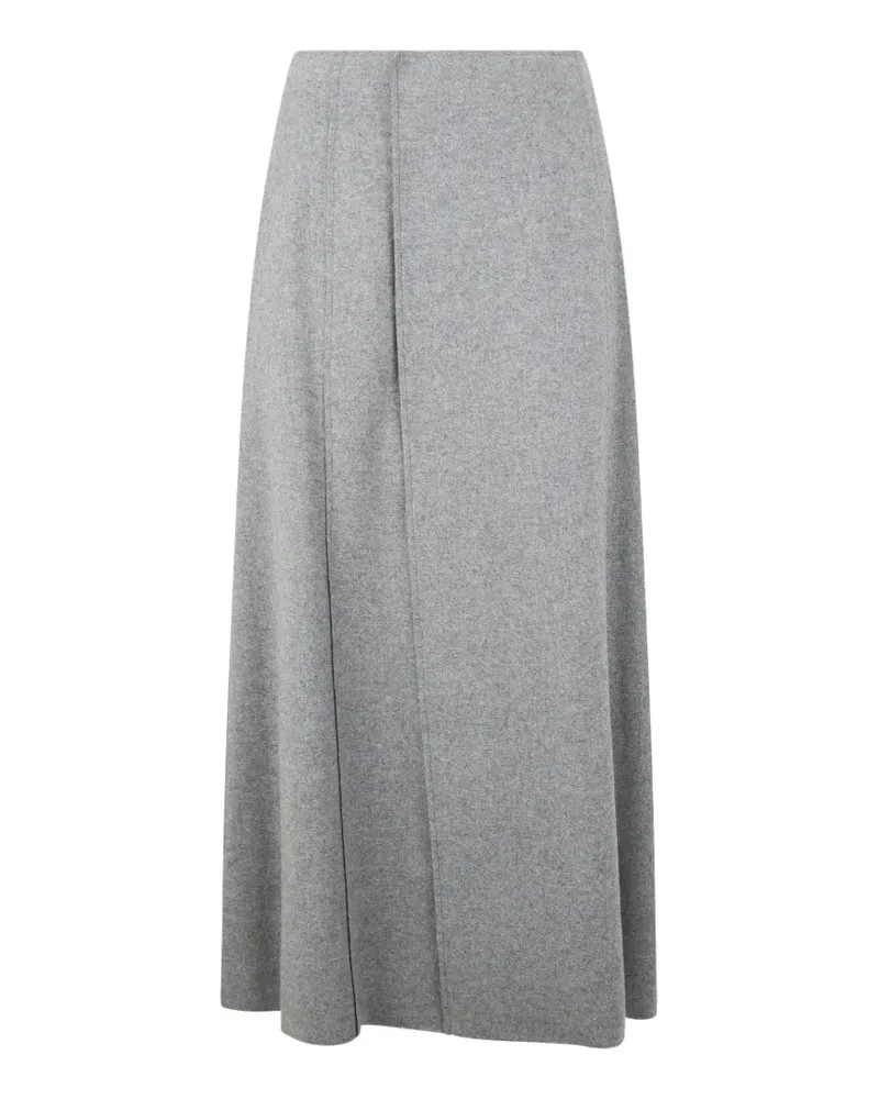 Alberta Ferretti Maxirock mit hohem Bund - Grau Grau