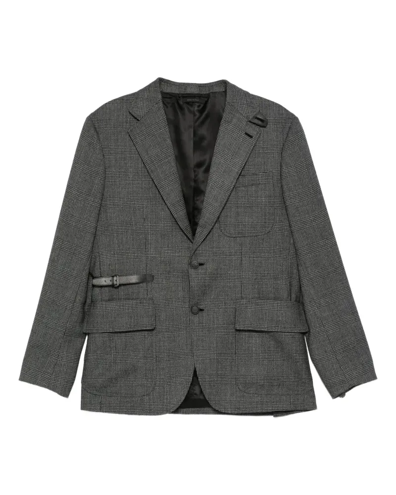 Brioni checked blazer - Grau Grau
