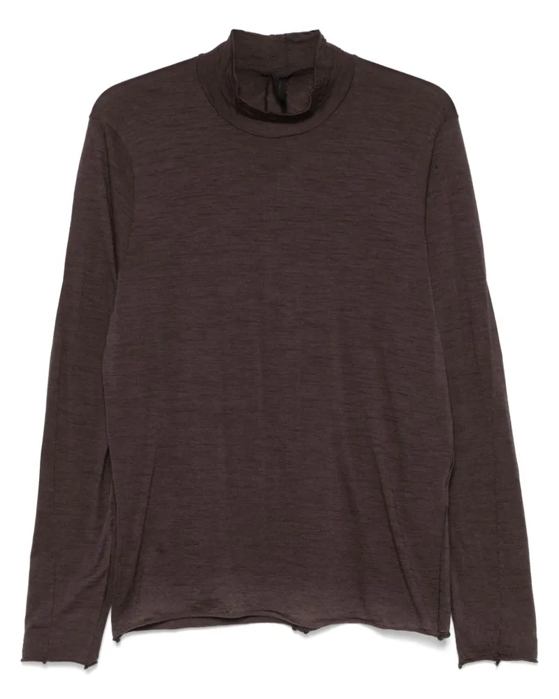 TRANSIT Fein gestricktes T-Shirt - Braun Braun