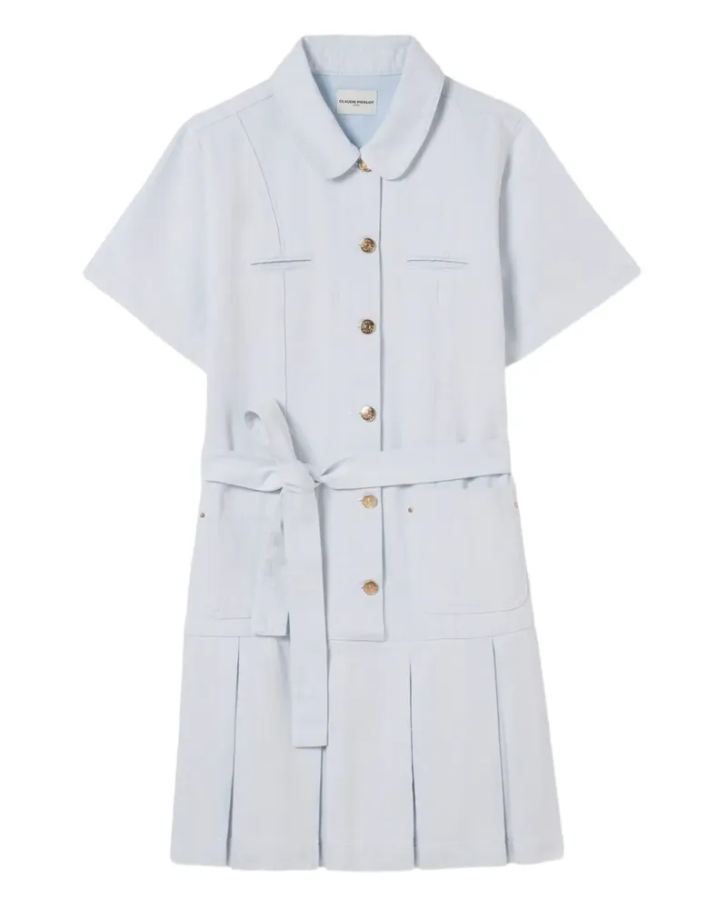 Claudie Pierlot Kleid aus Denim - Weiß Weiß