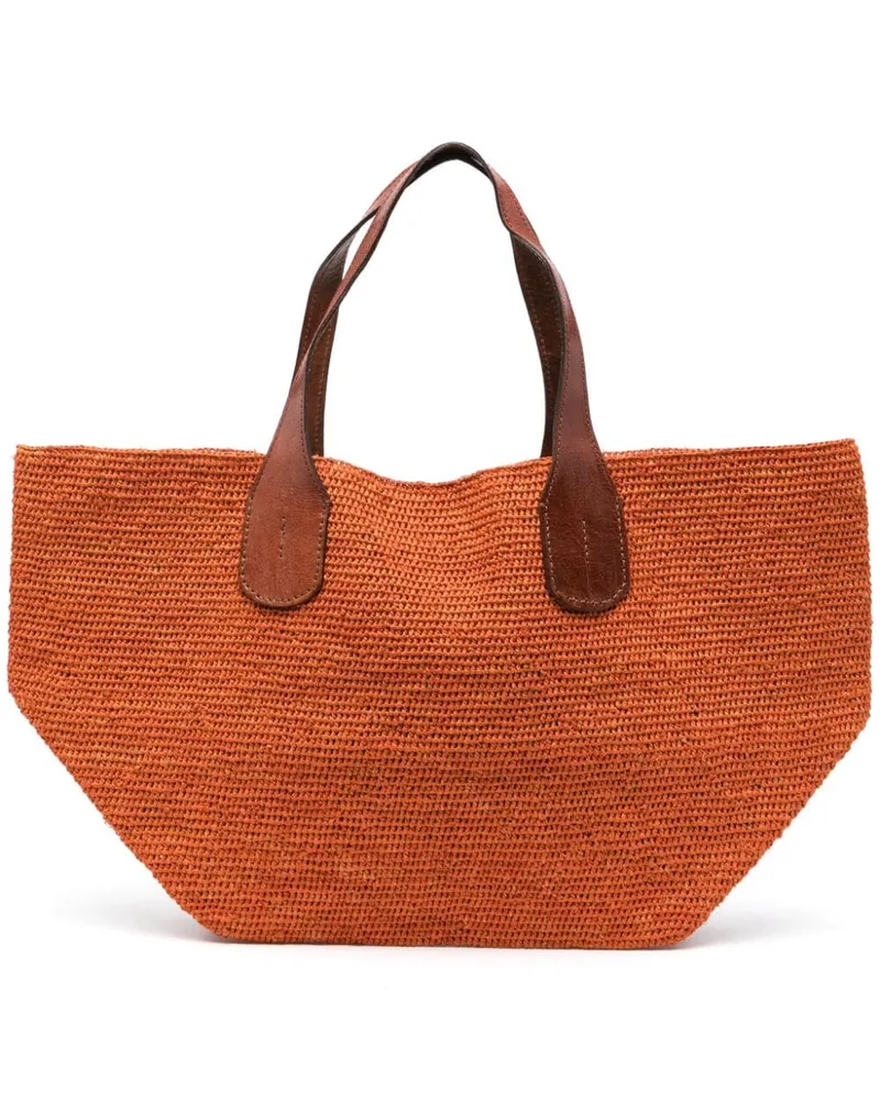 IBELIV Tokyo II Handtasche aus Bast Orange