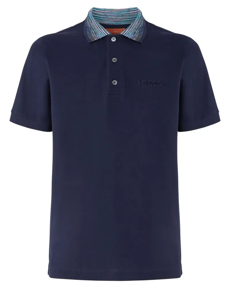 Missoni Poloshirt mit Logo - Blau Blau