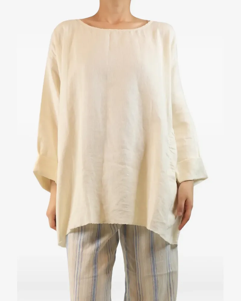 dosa Bluse aus Leinen - Weiß Weiß
