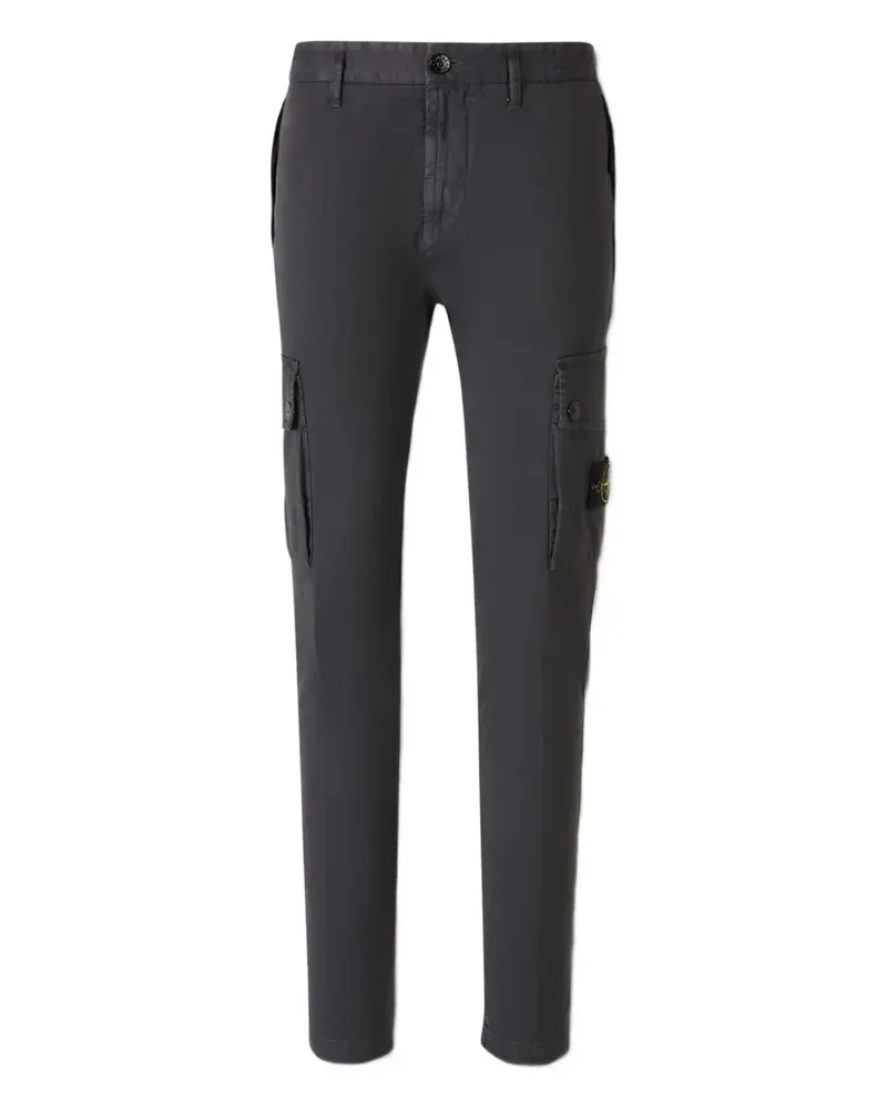 Stone Island Tapered-Hose aus Twill - Grau Grau