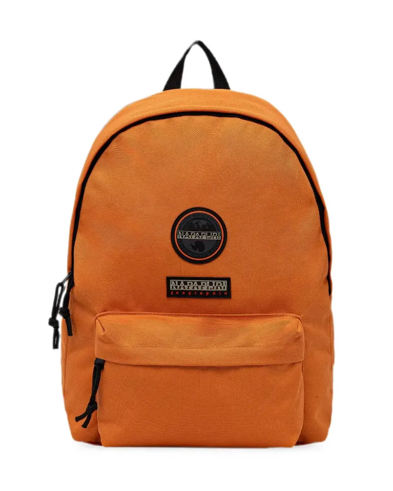 Napapijri logo-patch zip-around backpack - Orange Orange