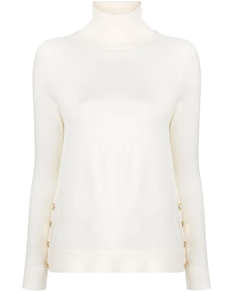 Michael Kors Pullover mit Zierknöpfen - Weiß Weiß