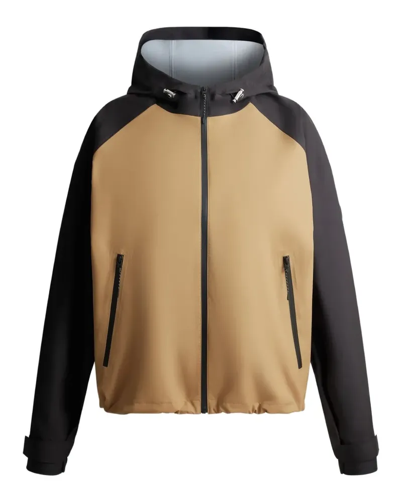 FUSALP Syarane zip-up hooded two-tone jacket - Nude Nude