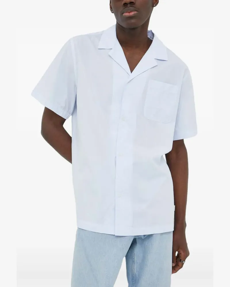 LES DEUX striped-pattern shirt - Blau Blau