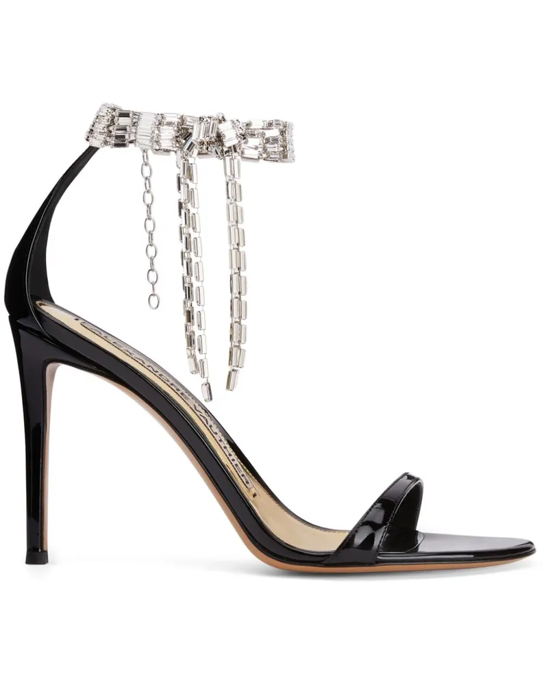 Alexandre Vauthier Tiffany Sandalen mit Kristall 105mm - Schwarz Schwarz