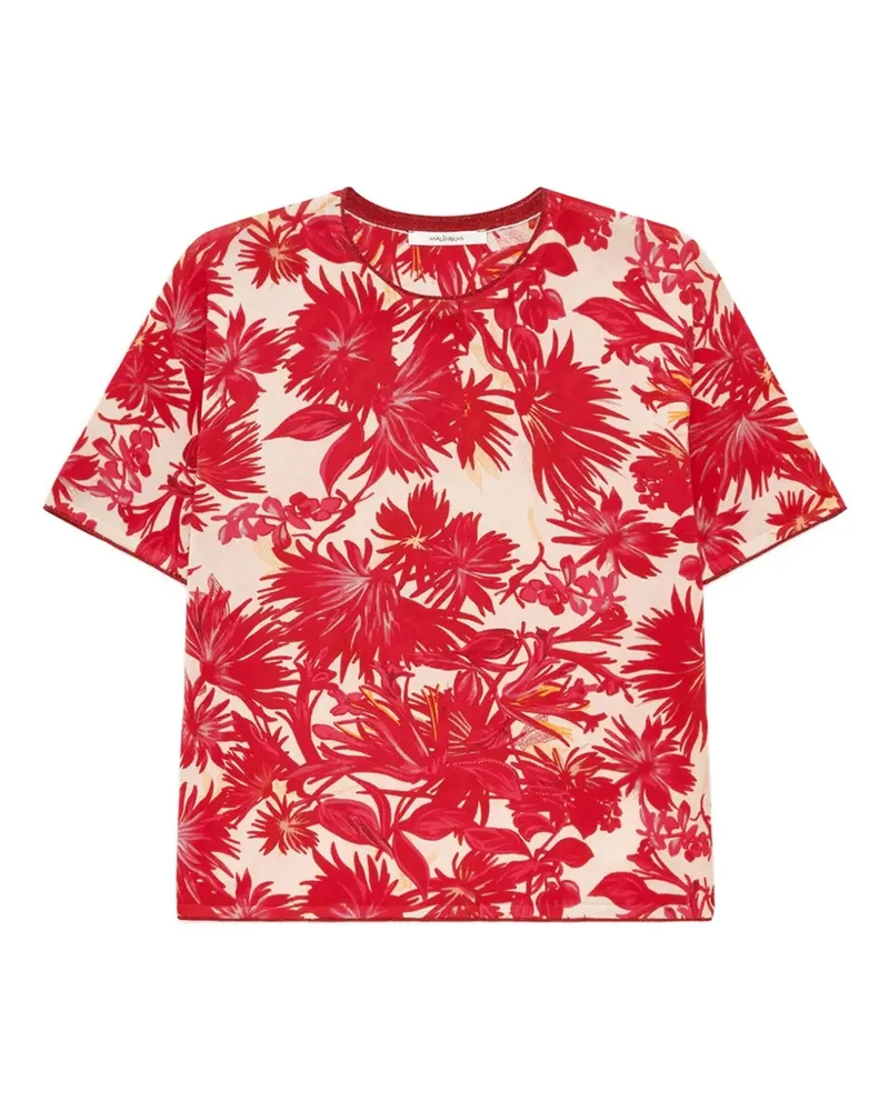Maliparmi floral round-neck T-shirt - Rot Rot