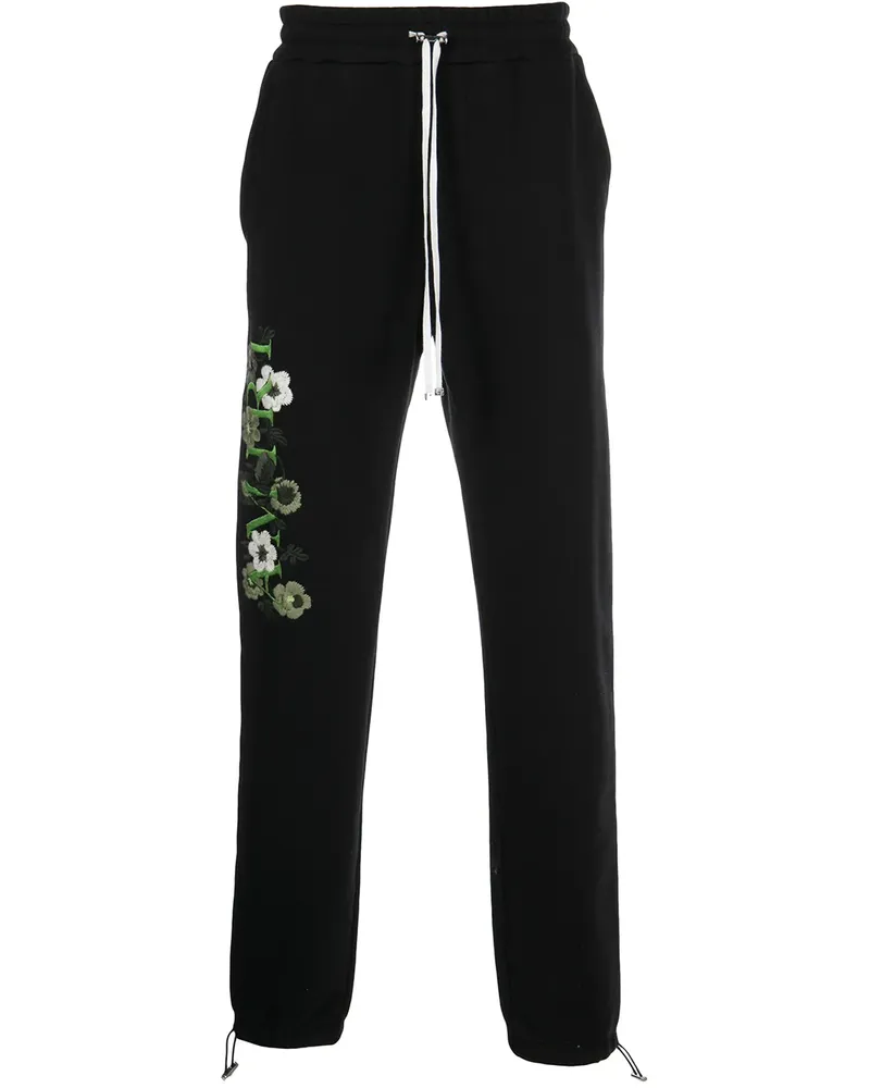 Amiri Bestickte Jogginghose - Schwarz Schwarz