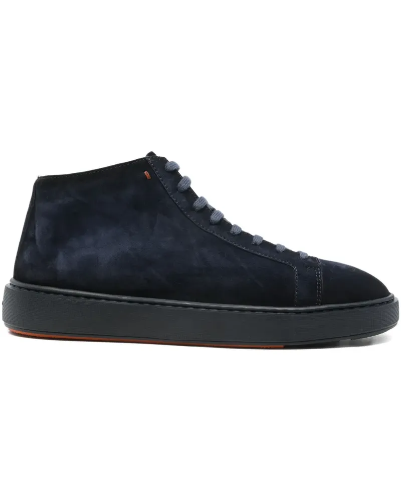 Santoni Sneakers aus Wildleder - Blau Blau