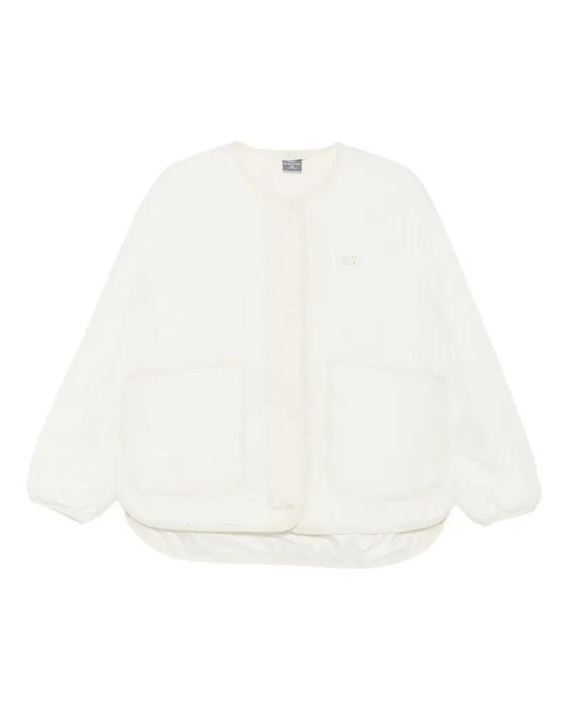 New Balance quilted logo-embroidered jacket - Weiß Weiß