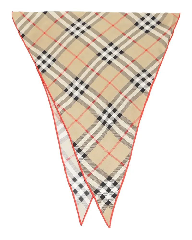 Burberry Karierter Schal - Nude Nude