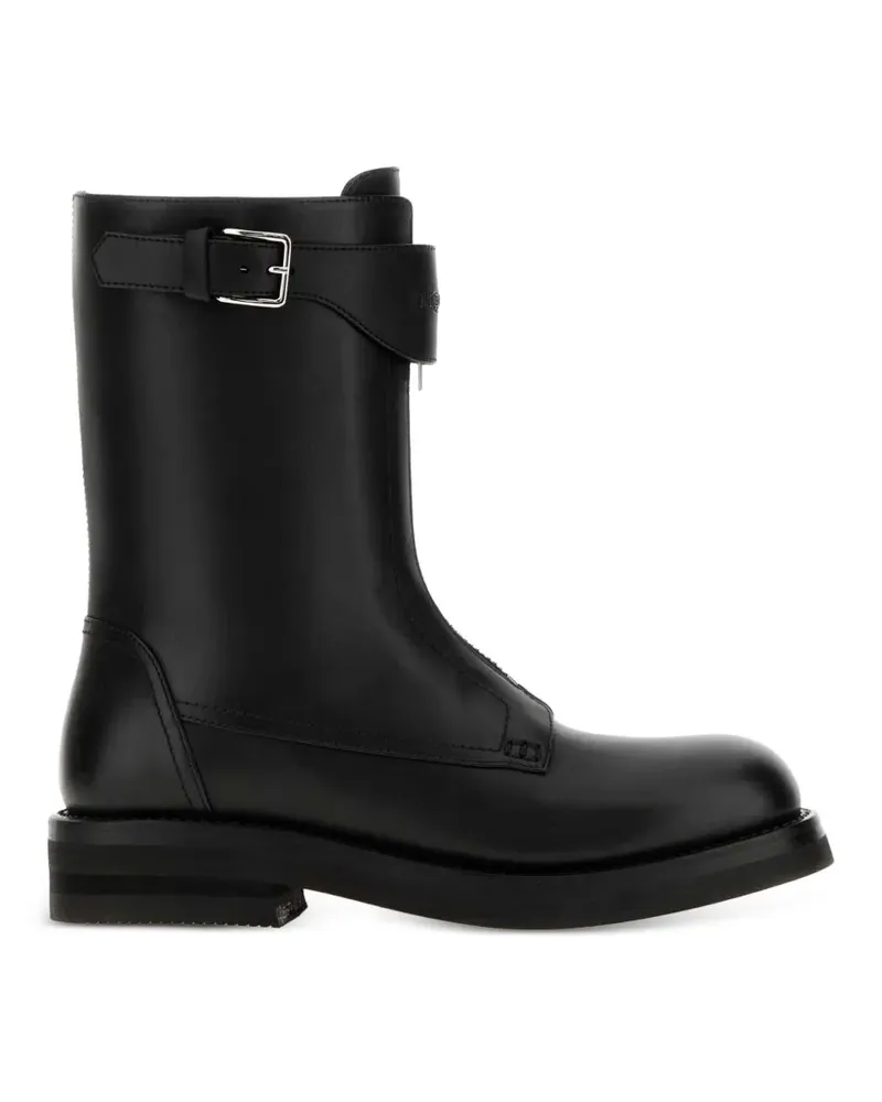 Alexander McQueen Stiefel mit Schnallenverschluss - Schwarz Schwarz