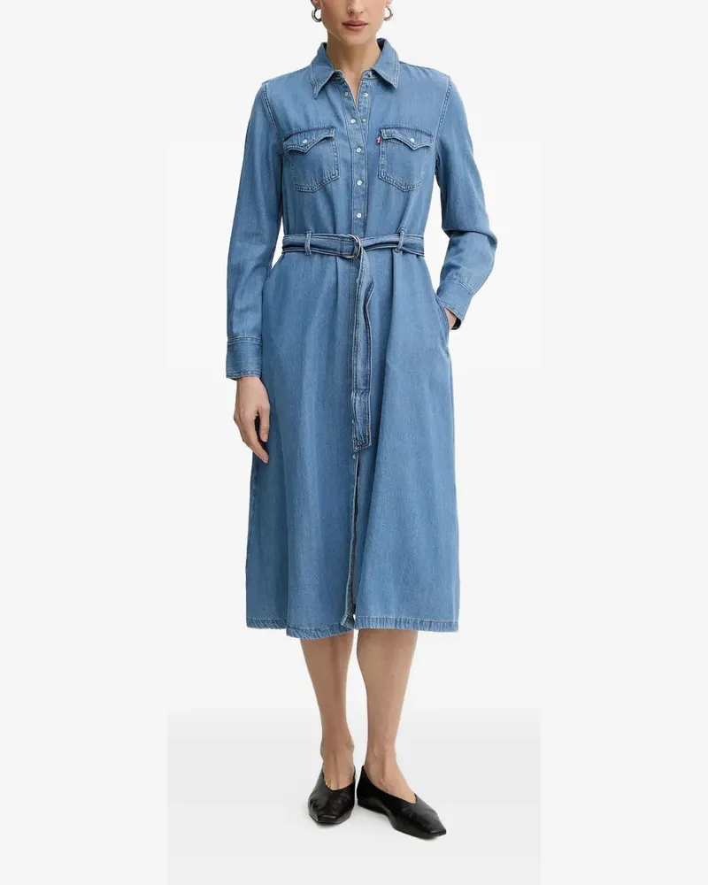 Levi's Quincey belted denim dress - Blau Blau