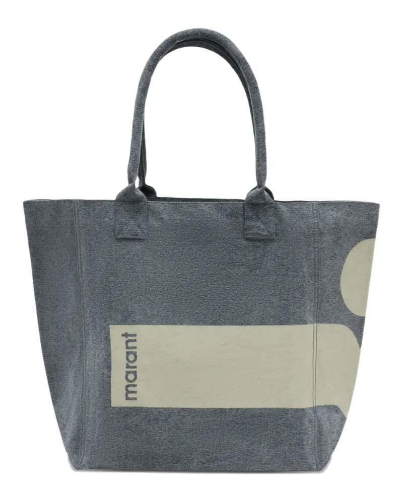 Isabel Marant Handtasche mit Logo-Print - Grau Grau