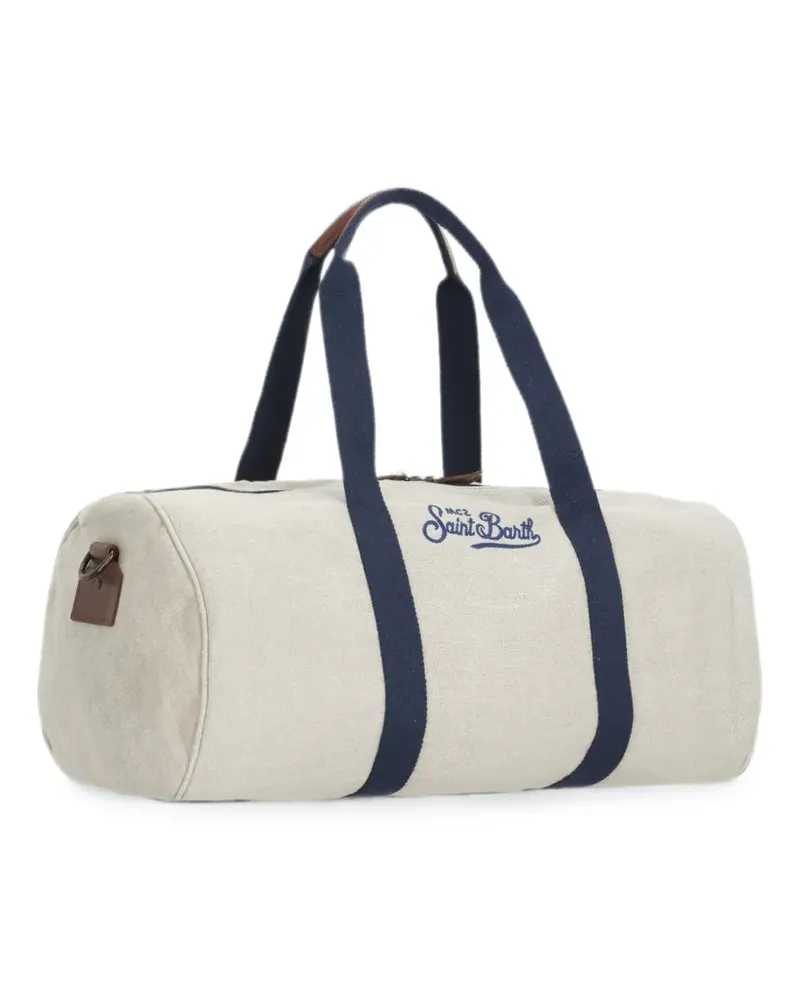 MC2 Saint Barth Round Jetleg Reisetasche mit Logo-Stickerei - Nude Nude