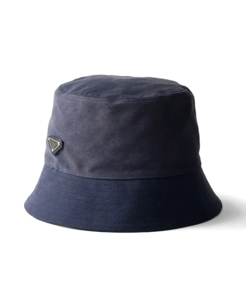 Prada Fischerhut aus Satin - Blau Blau