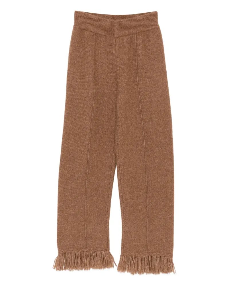 Alanui Gestrickte Hose mit Fransen - Braun Braun