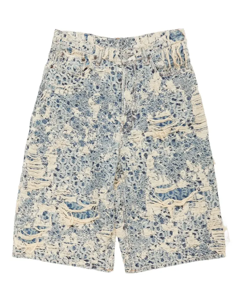 Acne Studios Shorts im Distressed-Look - Blau Blau