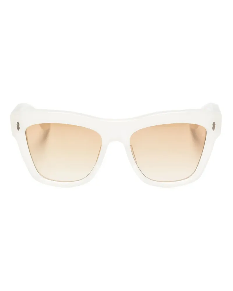 Jacques Marie Mage Gordon Sonnenbrille mit eckigem Gestell - Nude Nude