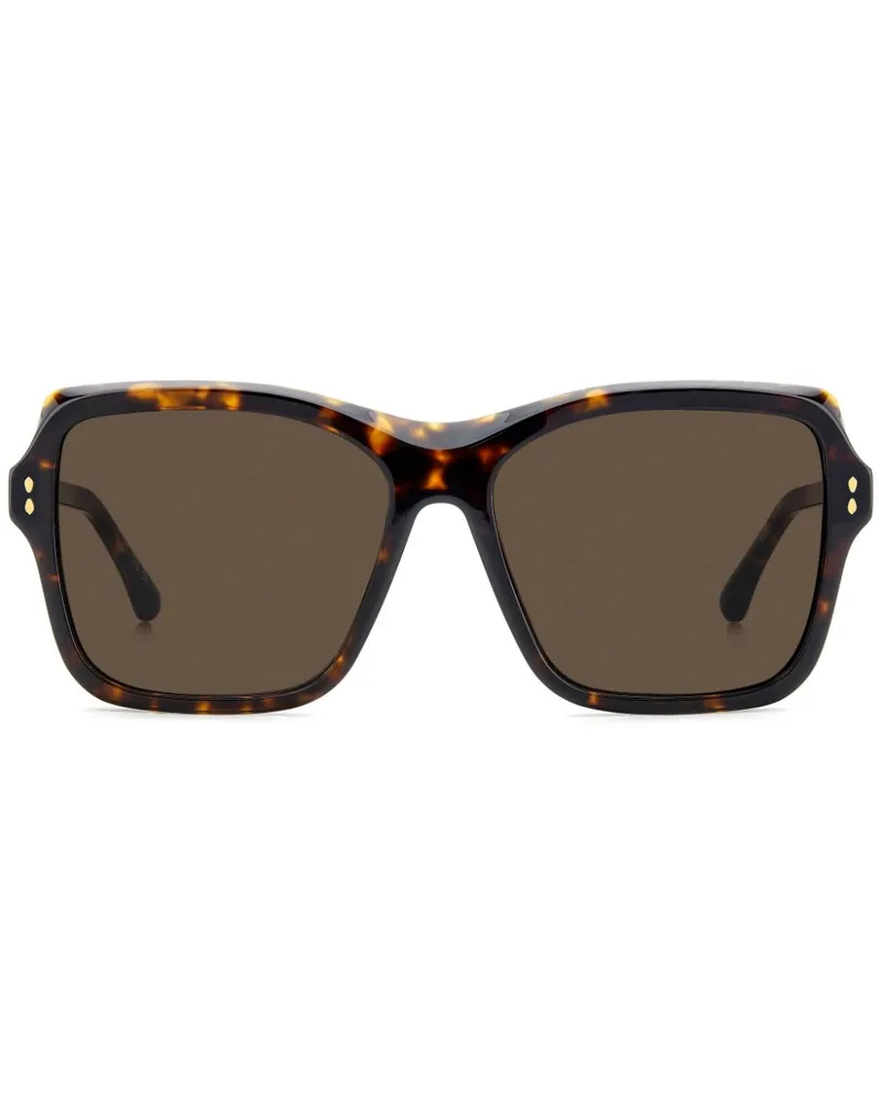 Isabel Marant 0193SHVN Sonnenbrille mit eckigem Gestell - Braun Braun