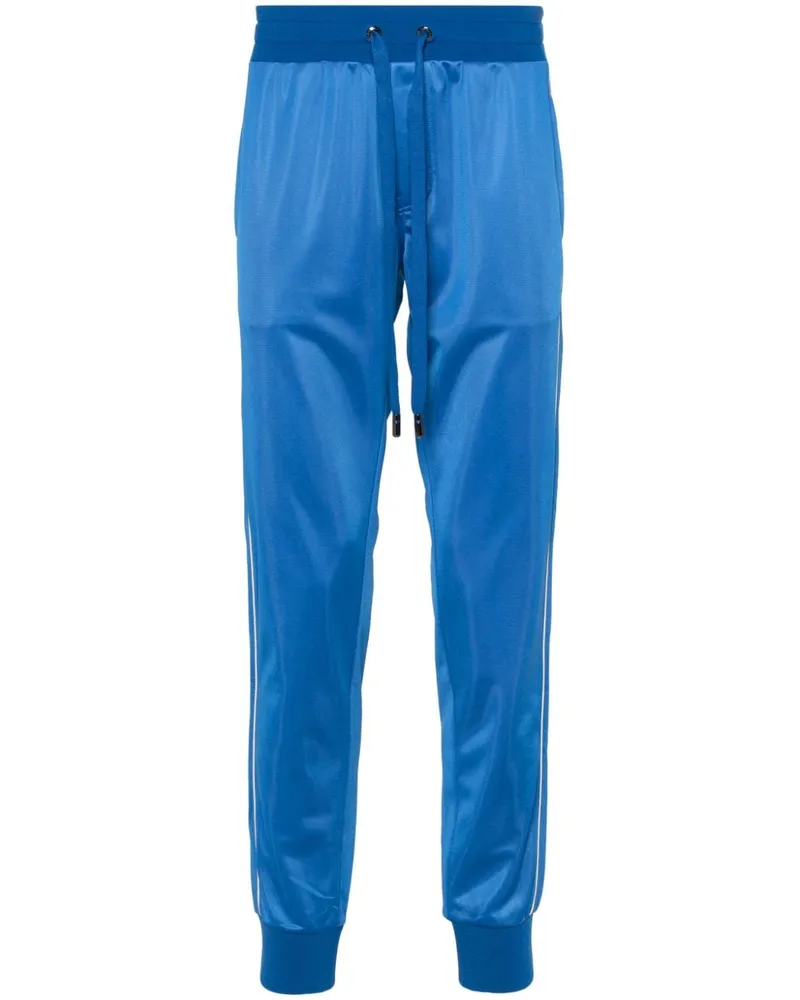 Dolce & Gabbana Kordelzug-Jogginghose mit Seitenstreifen - Blau Blau