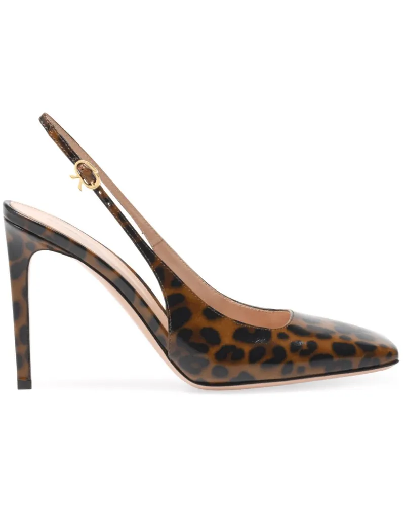 Gianvito Rossi Christina Slingback-Pumps 95mm - Braun Braun