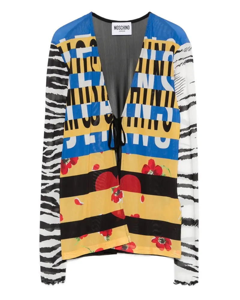 Moschino Oberteil mit grafischem Print - Schwarz Schwarz