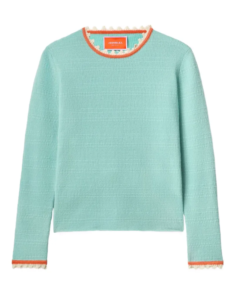 La DoubleJ Texturierter Strickpullover - Grün Grün
