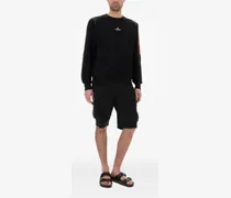 Cargo-Shorts mit Stretchbund - Schwarz