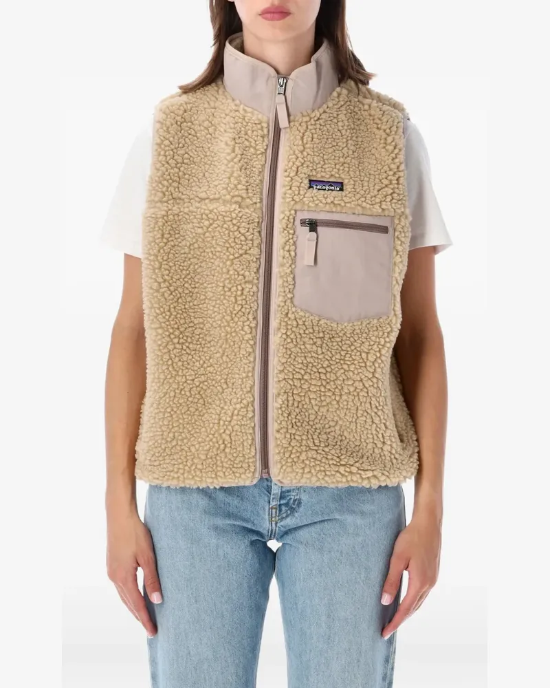 Patagonia fleece zip-up gilet - Nude Nude
