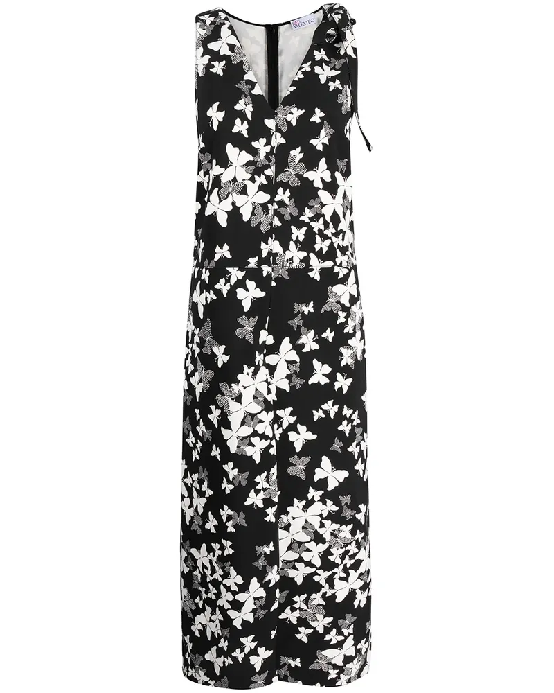 RED Valentino Jumpsuit mit Schmetterling-Print - Weiß Weiß