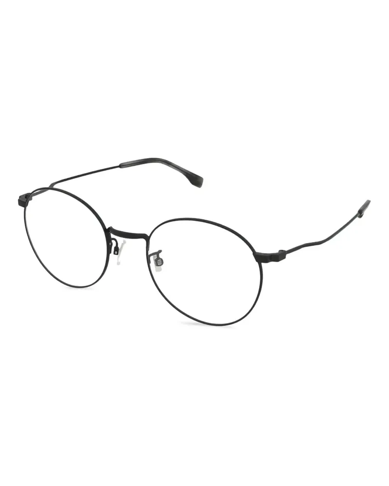 HUGO BOSS Brille mit rundem Gestell - Schwarz Schwarz
