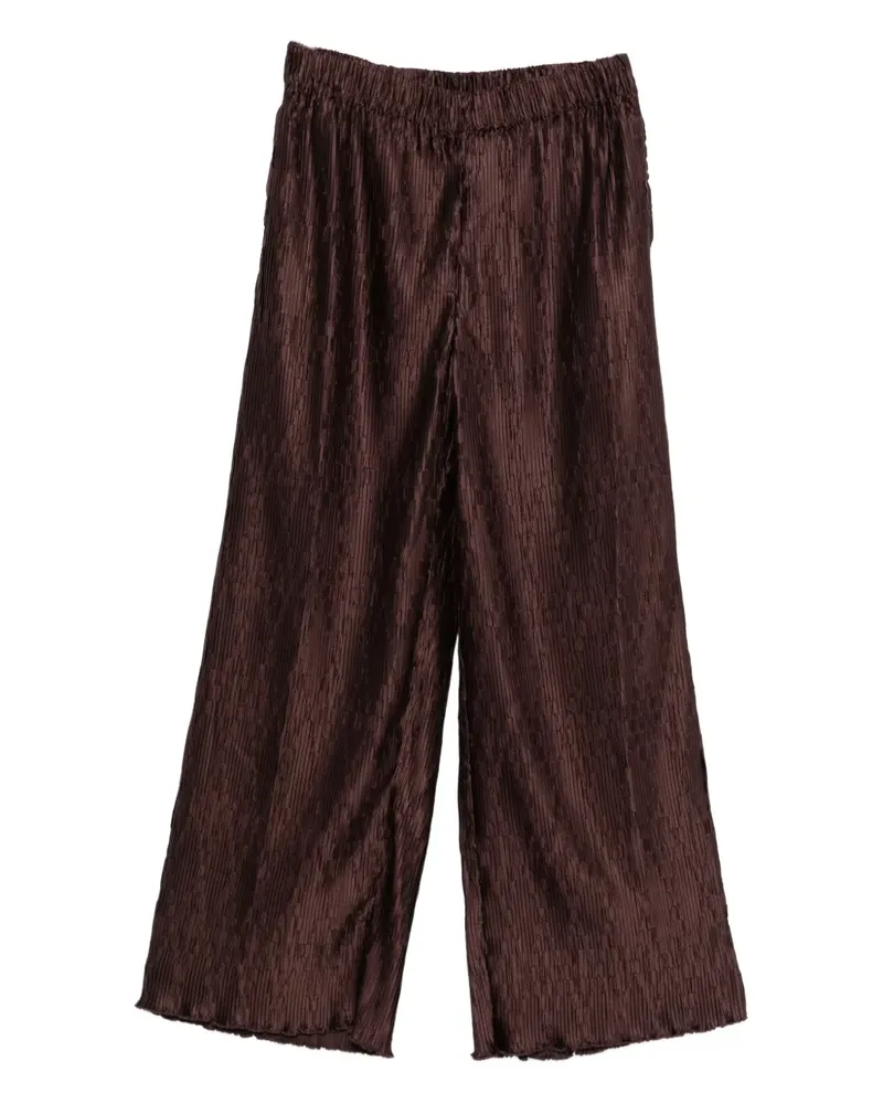 By Malene Birger plissé-pleated trousers - Braun Braun