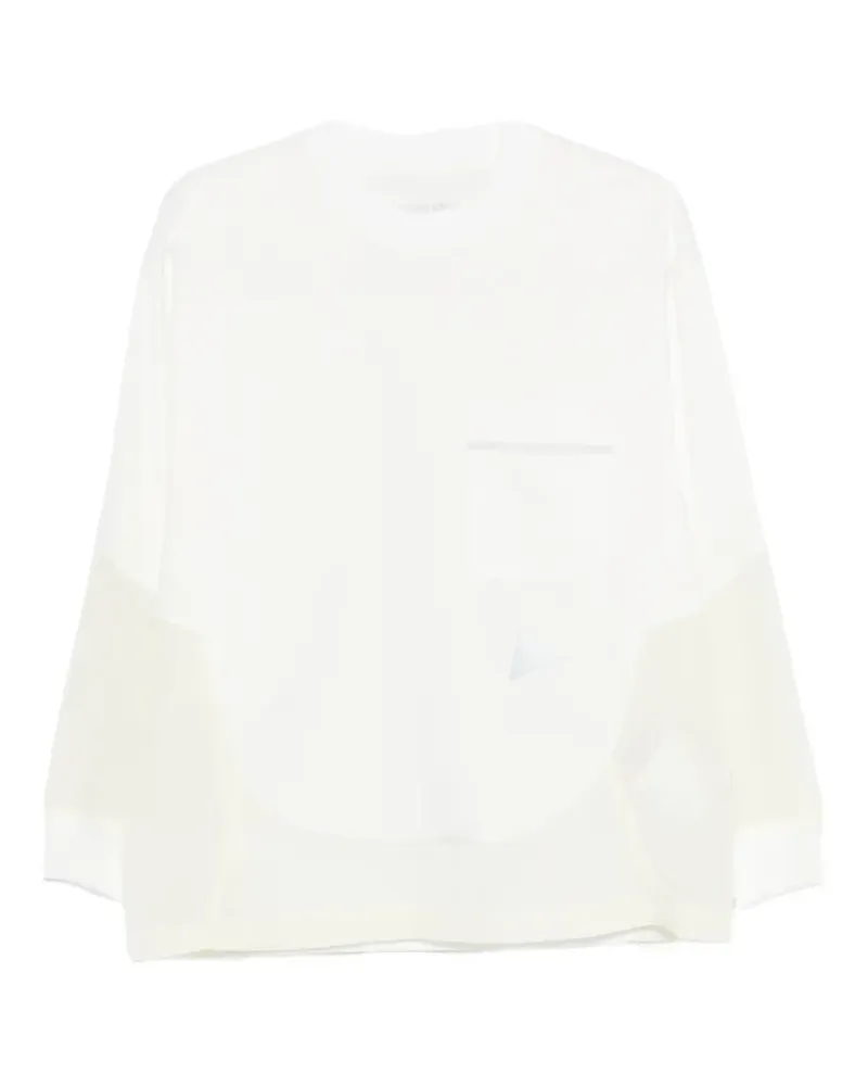 and wander pocket long-sleeved T-shirt - Weiß Weiß