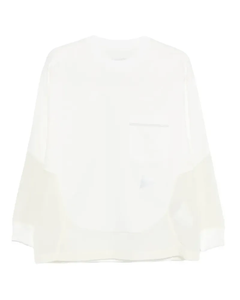and wander pocket long-sleeved T-shirt - Weiß Weiß