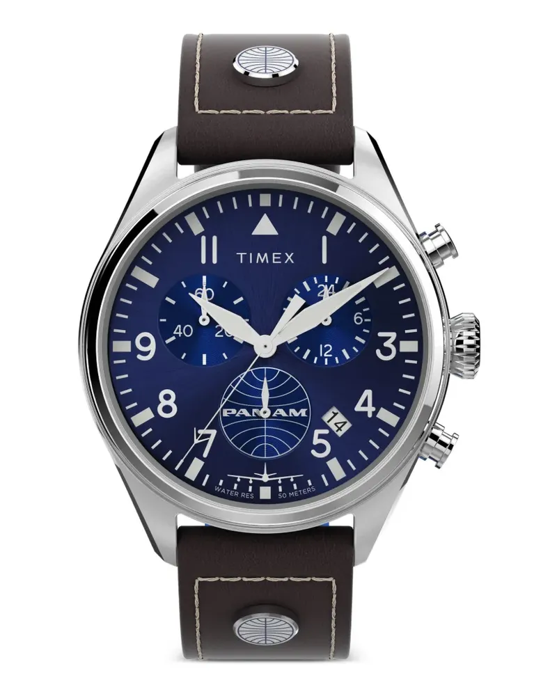 Timex Pan Am Waterbury Armbanduhr 42mm - Blau Blau